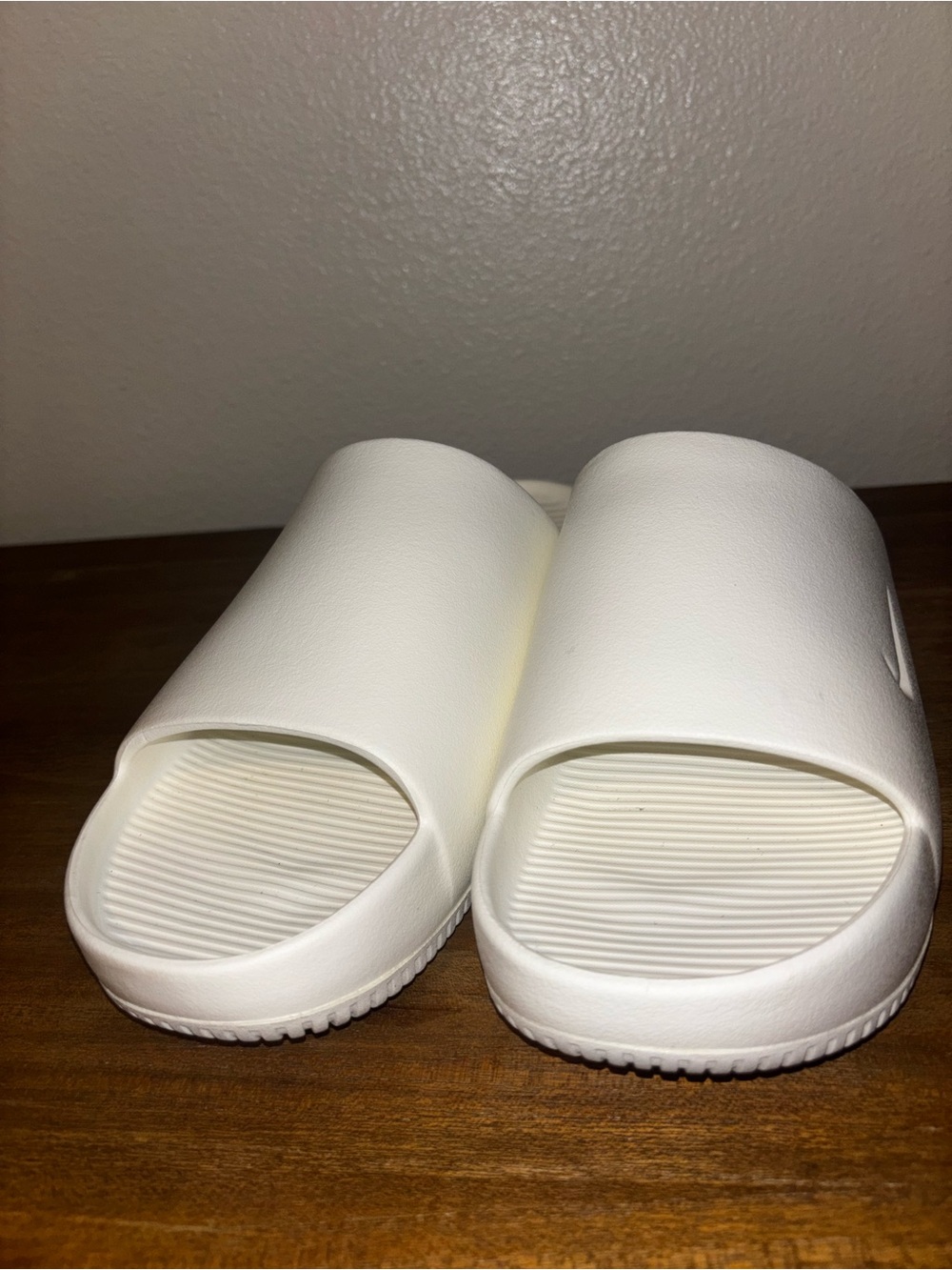 Nike All-White Slide Sandals women 11 men 10 - Picture 3 of 7